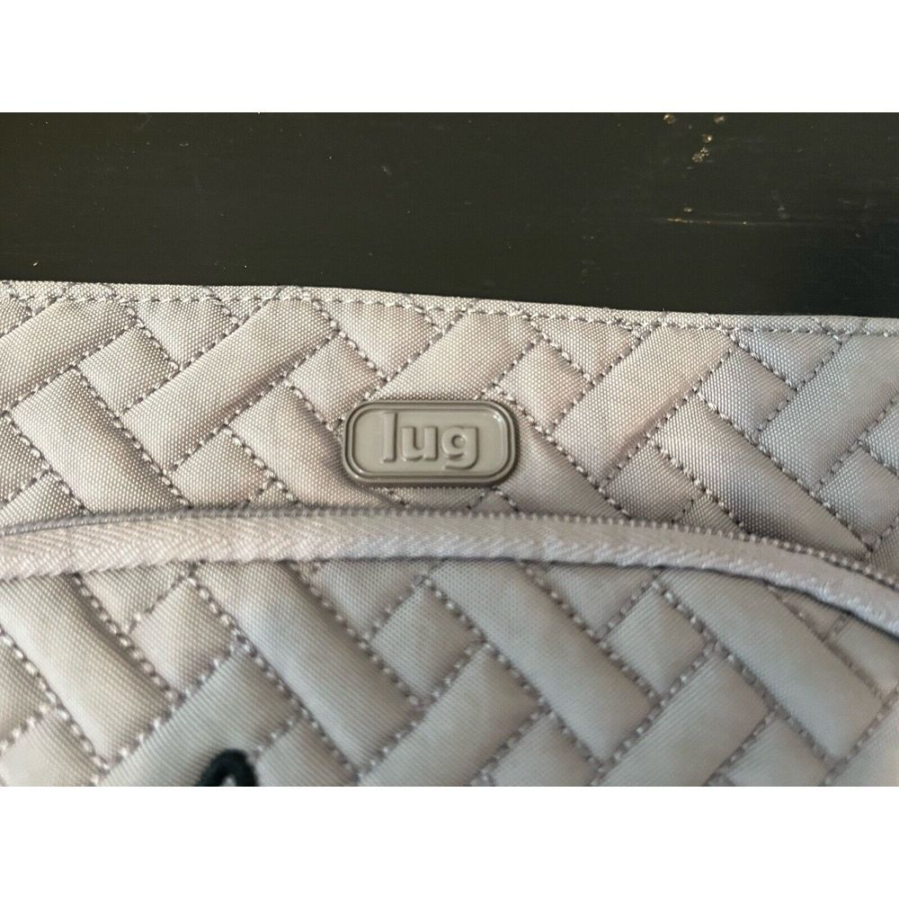 Lug Flyer Quilted Gray Wristlet Belted RFID Purse - Picture 2 of 5